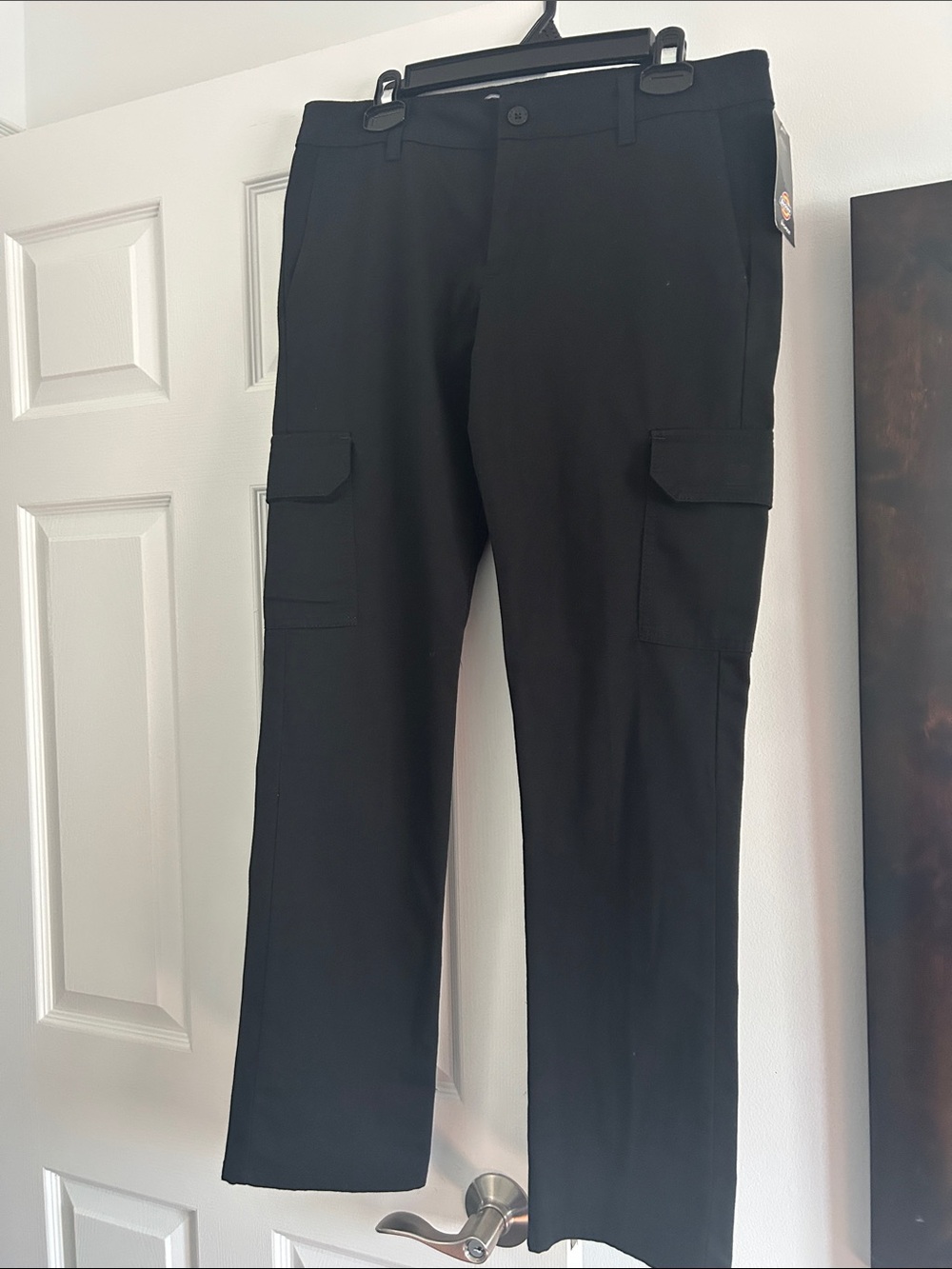 Dickies Black Women's Cargo Trousers with Flap Pockets